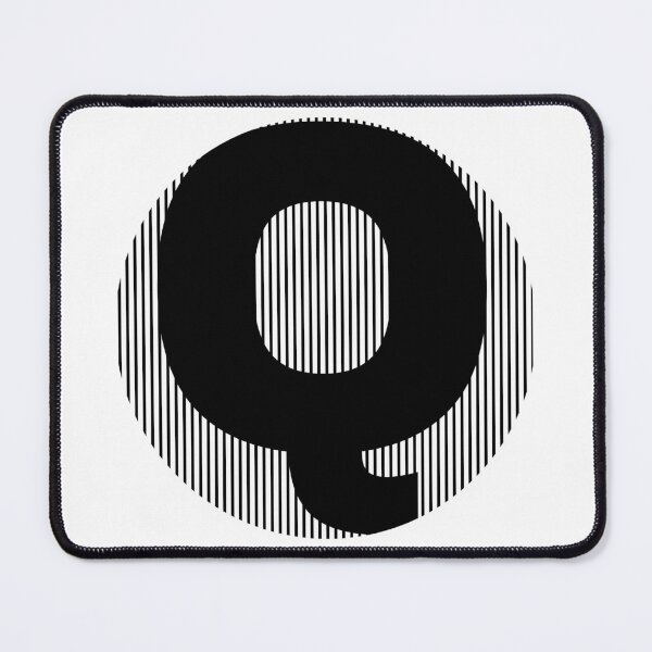 Item preview, LETTER-BLACK-Q designed and sold by LionsTeam.