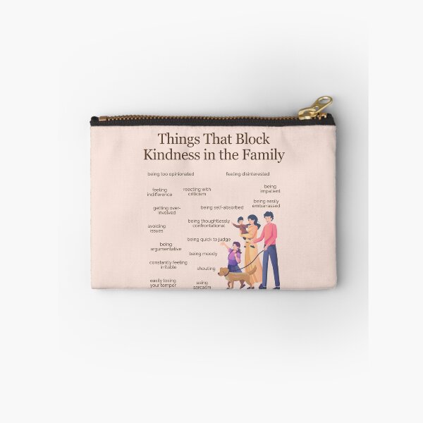 Item preview, Things that Block Kindness in the Family designed and sold by TheFocusedShop.