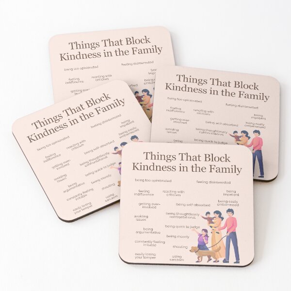 Item preview, Things that Block Kindness in the Family designed and sold by TFHStore.