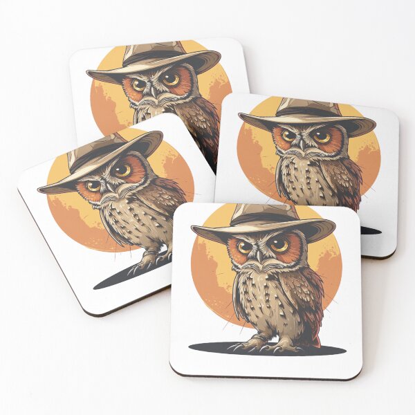 Item preview, Owl wearing a hat designed and sold by Revived Design.