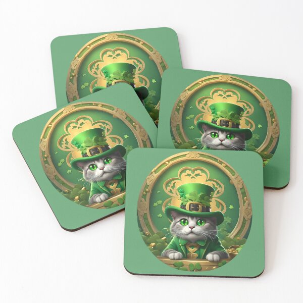Item preview, Irish Kitten with Top Hat - Happy St. Catrick's Day designed and sold by MugsAndDuds.