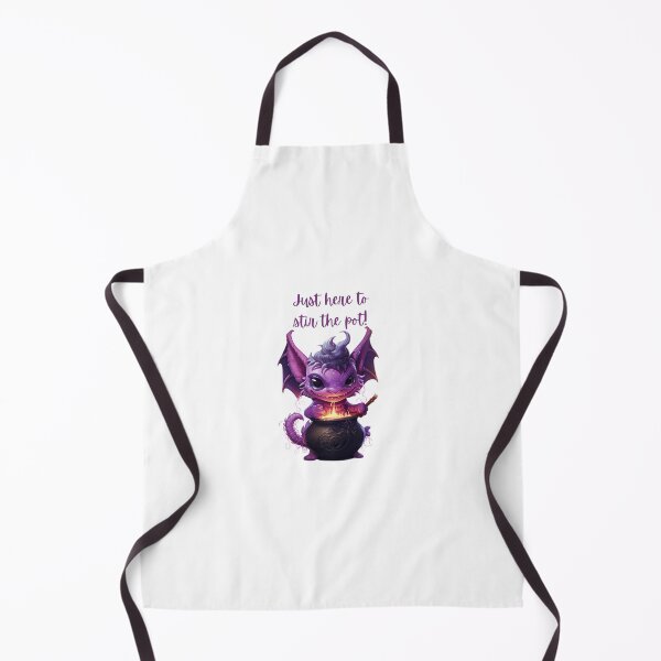 Item preview, Purple Adorable Baby Dragon - Just here to stir the pot - Sticker designed and sold by kalyssa44.