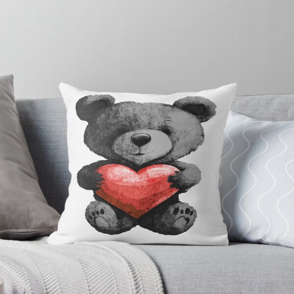 Item preview, Cute Bear Holding Heart designed and sold by kinpirks.