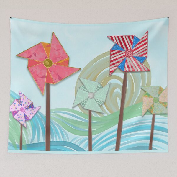 Item preview, Whimsical Whirlwind Pinwheels designed and sold by AdriaCaps Art & Design.