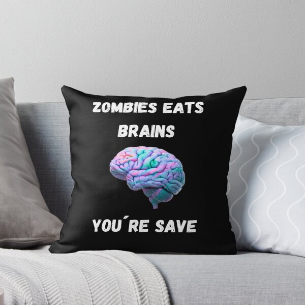 Item preview, Zombie saying, brain, fun shirt, funny designed and sold by CorvusLunaArt.