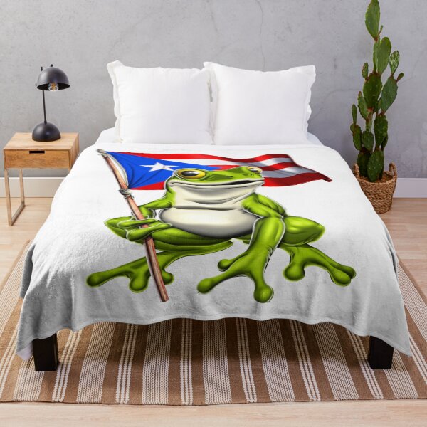 Item preview, Coqui Frog Puerto Rico Flag designed and sold by underheaven.