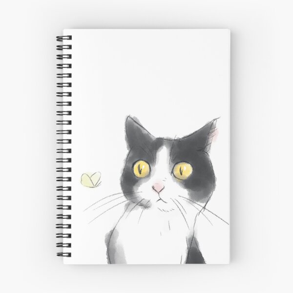 Item preview, Curious cat and butterfly designed and sold by RinRiver.