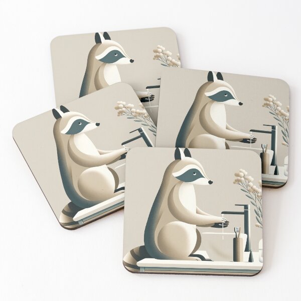 Item preview, Handwashing Raccoon designed and sold by miss-jeeves.
