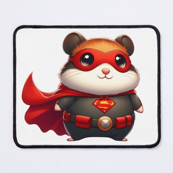 Item preview, Cute Chibi Superhero Hamster designed and sold by Delamoon.