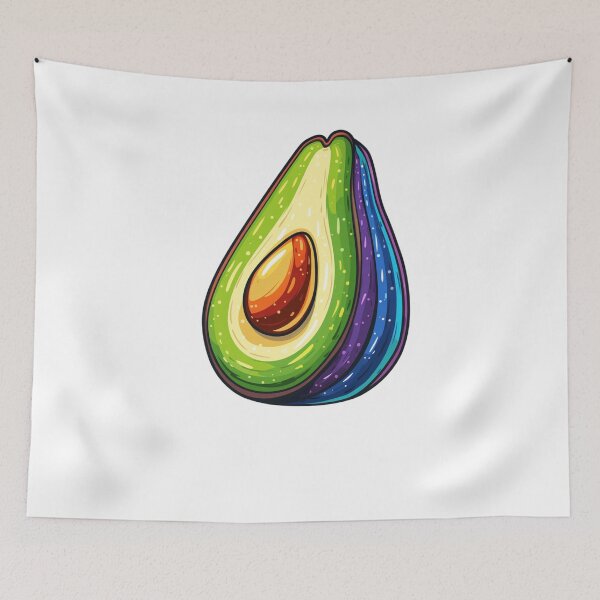 Item preview, rainbow avocado designed and sold by Revived Design.