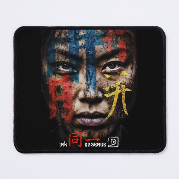 Item preview, Ink Essence - Japanese Aesthetic Surreal Kanji Symbol Painted Face Art 63 designed and sold by MadeByRobots.