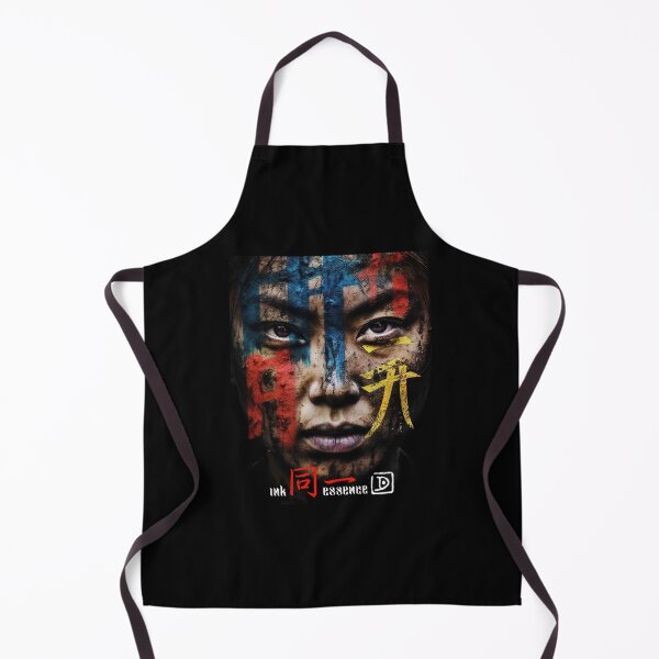 Item preview, Ink Essence - Japanese Aesthetic Surreal Kanji Symbol Painted Face Art 63 designed and sold by MadeByRobots.
