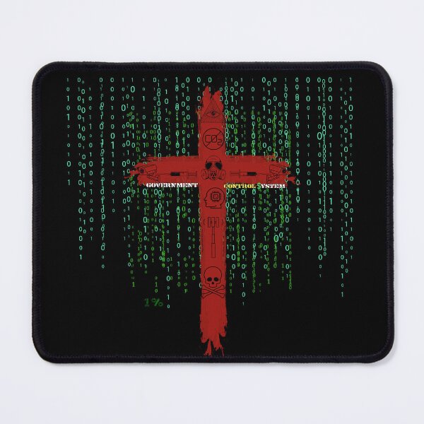 Item preview, Conspiracy Anti-Establishment Cross Matrix Graphic Print designed and sold by Iiswaz.