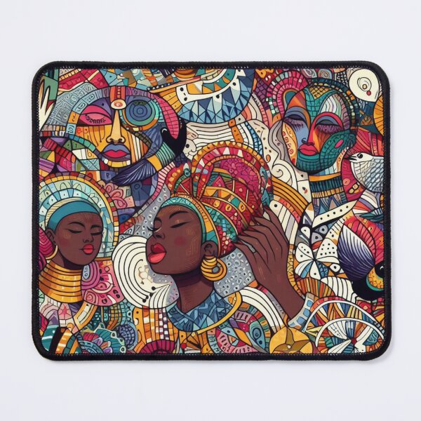 Item preview, African Abstract Patterns. Black Women in Ethnic Cloth designed and sold by MargaretFasDes.