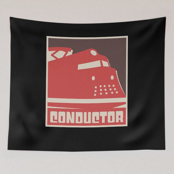 Item preview, Retro Vintage Rail Crew Railroad Train Conductor designed and sold by Jam Jar.