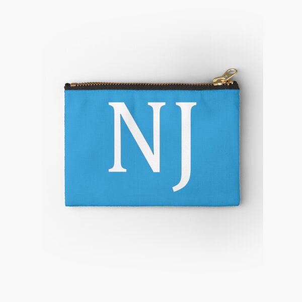 Item preview, NJ Initials Monogram Elegant White Letters designed and sold by Jeallan Designs.