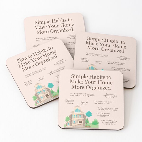 Item preview, Simple Habits to Make Your Home More Organized designed and sold by TheFocusedShop.