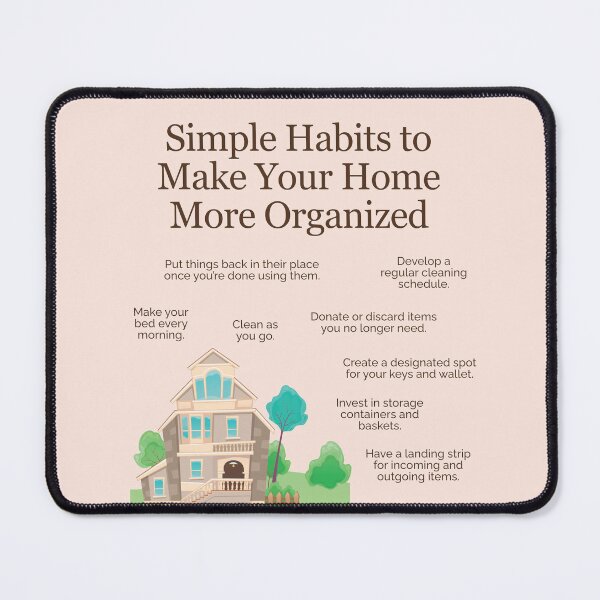 Item preview, Simple Habits to Make Your Home More Organized designed and sold by TheFocusedShop.