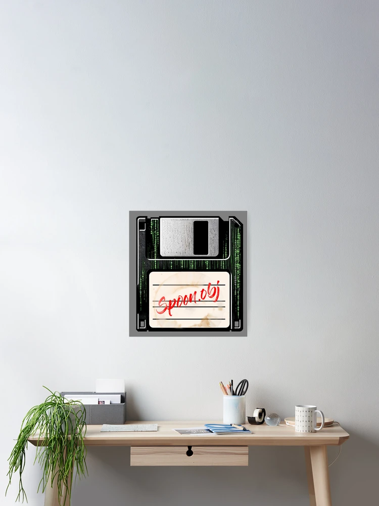 Thumbnail 2 of 3, Poster, Spoon Save File Code Floppy Disk designed and sold by StickaTime.