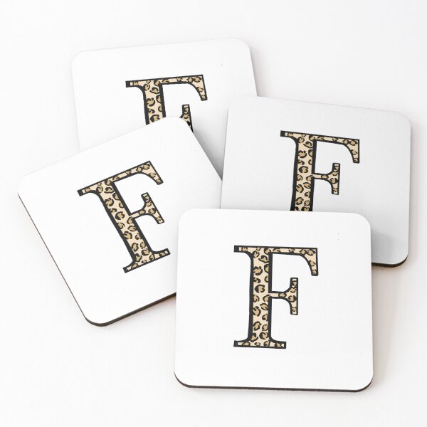 Item preview, Letter F Leopard print pattern designed and sold by xoxodesignsxoxo.