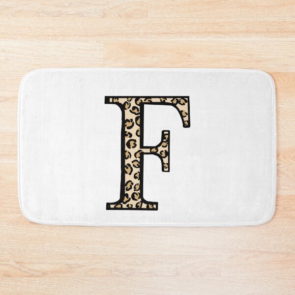 Item preview, Letter F Leopard print pattern designed and sold by xoxodesignsxoxo.