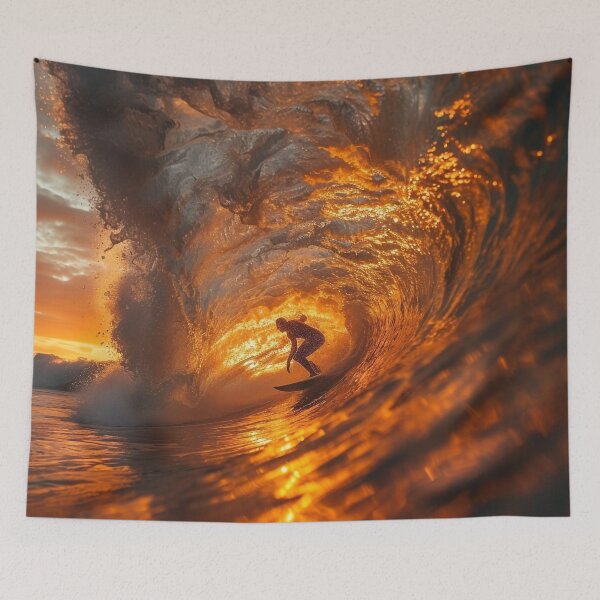 Item preview, "Surfer's Sunset Odyssey" designed and sold by Tsurfinculture.