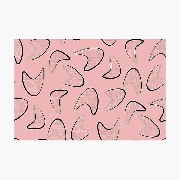 Item preview, Biscayne, a pretty in pink vintage style design, with a sense of movement and dynamism designed and sold by 20thCenturyCloth.