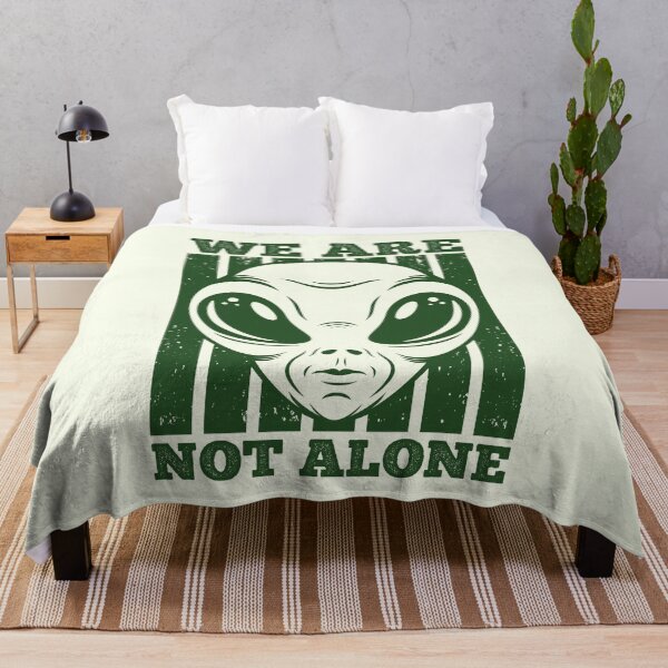 Item preview, Alien Manifesto: "We Are Not Alone" Monochrome Design designed and sold by RuyaFab.
