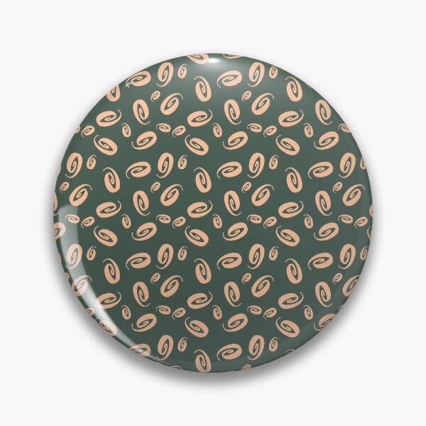 Item preview, Peach Fuzz swirls on green designed and sold by Erinelyse827.