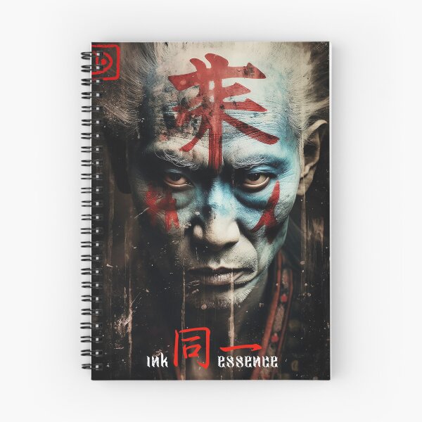 Item preview, Ink Essence - Japanese Aesthetic Surreal Kanji Symbol Painted Face Art 68 designed and sold by MadeByRobots.
