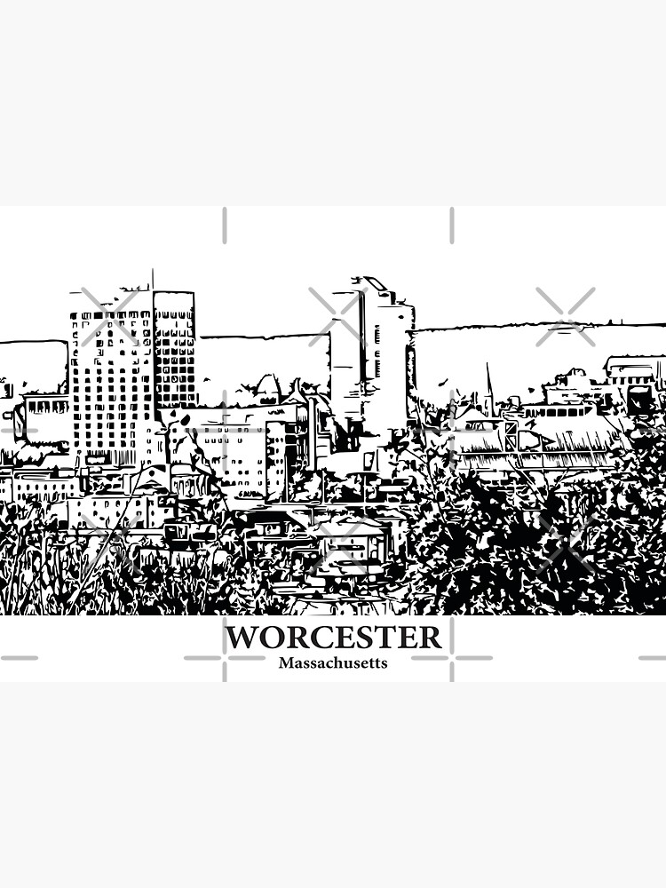 Thumbnail 3 of 3, Sticker, Worcester - Massachusetts designed and sold by Lakeric.
