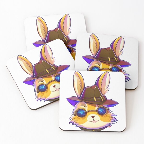 Item preview, Cute rabbit in hat and glasses designed and sold by catcraftss.