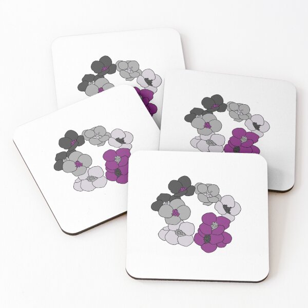 Item preview, Muted Asexual Flower Wreath designed and sold by Aly's Art Shop.