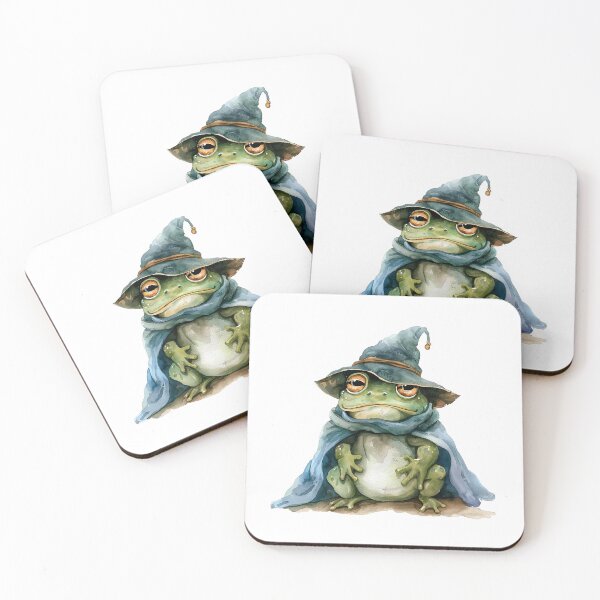 Item preview, Watercolor magician frog | Wizard toad | Sorcerer frog | Wizard frog | Cute froggie 1 designed and sold by Yaremchuk.