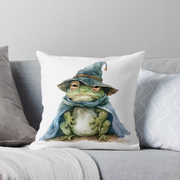 Item preview, Watercolor magician frog | Wizard toad | Sorcerer frog | Wizard frog | Cute froggie 1 designed and sold by Yaremchuk.