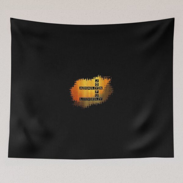 Item preview, Adalyn, Lively and Joyful Crossword. designed and sold by words-my-art.