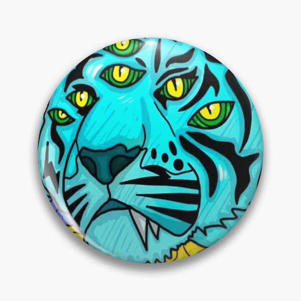Item preview, Blue tiger designed and sold by Aiyinyangart.