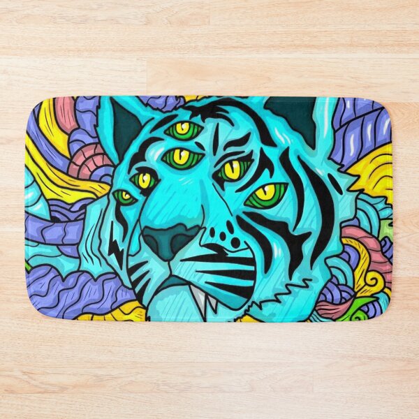 Item preview, Blue tiger designed and sold by Aiyinyangart.