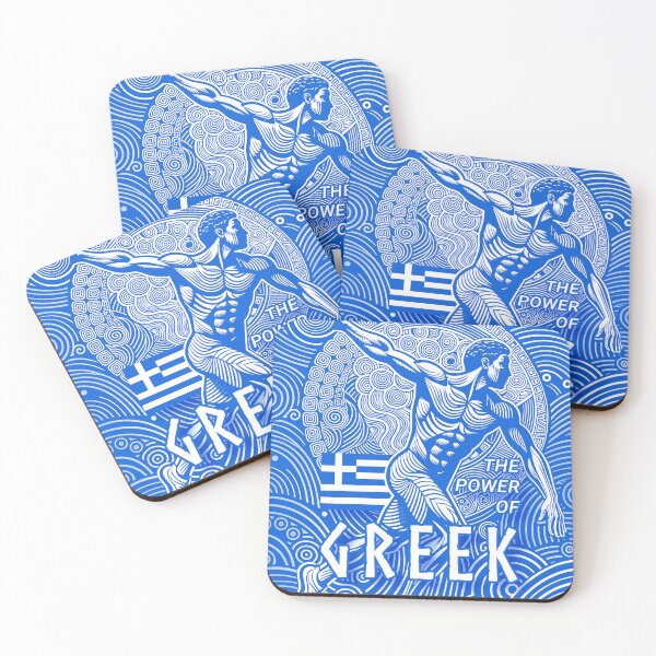 Item preview, The power of Greek (blue) designed and sold by BubblyDelight.