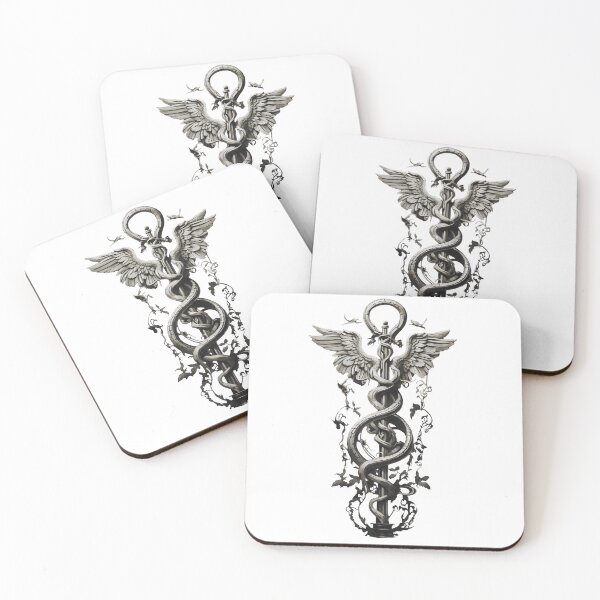 Item preview, Caduceus Rod, Staff of Hermes, Greek Mythology designed and sold by DesignMindsIA.