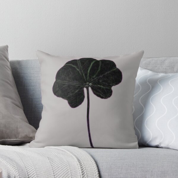 Item preview, Black 5 Leaf Clover Real Wild Plants on Pale Grey designed and sold by kattakitty.