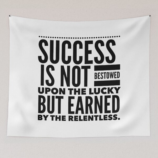 Item preview, Earned Success: Relentless Pursuit Pays Off - Never Give Up designed and sold by Soaring Eagle.