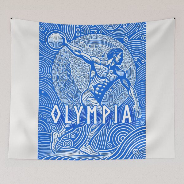 Aperçu de l'œuvre Olympie (bleu) créée et vendue par BubblyDelight.