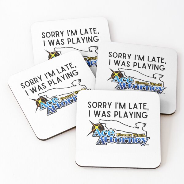Item preview, sorry I'm late I was playing ace attorney  designed and sold by BookwormDesigns.