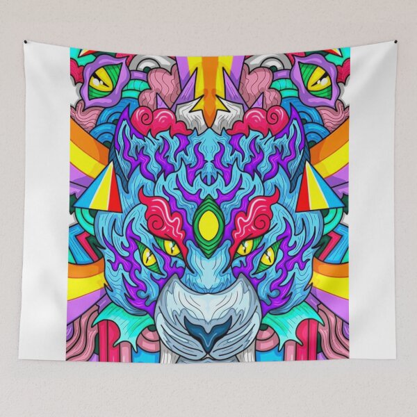 Item preview, Blue tiger designed and sold by Aiyinyangart.