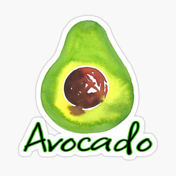 Avocado Stamp Stickers for Sale Redbubble