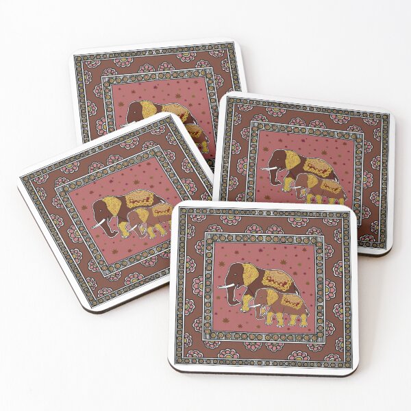Item preview, Elephant Madhubani Traditional Art designed and sold by Rexyy Studio .