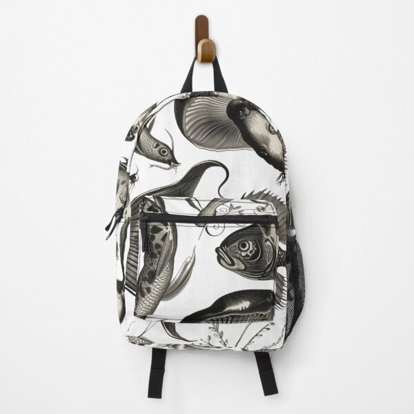 Item preview, Fish and mushroom in ink designed and sold by Closet Goblin.