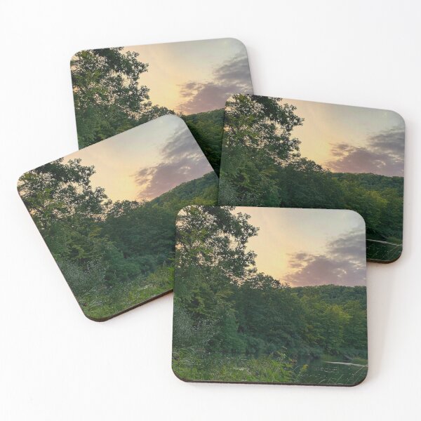 Item preview, Sunset over the Manistee River designed and sold by BuddingTree.