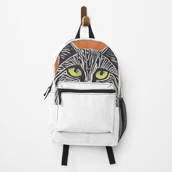 Item preview, Cat head with green eyes, lino print, color designed and sold by piotrkalisz73.